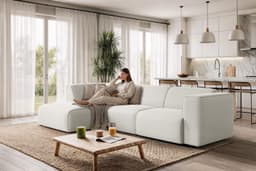 OTTO home Ecksofa Merid L-Form | Beige