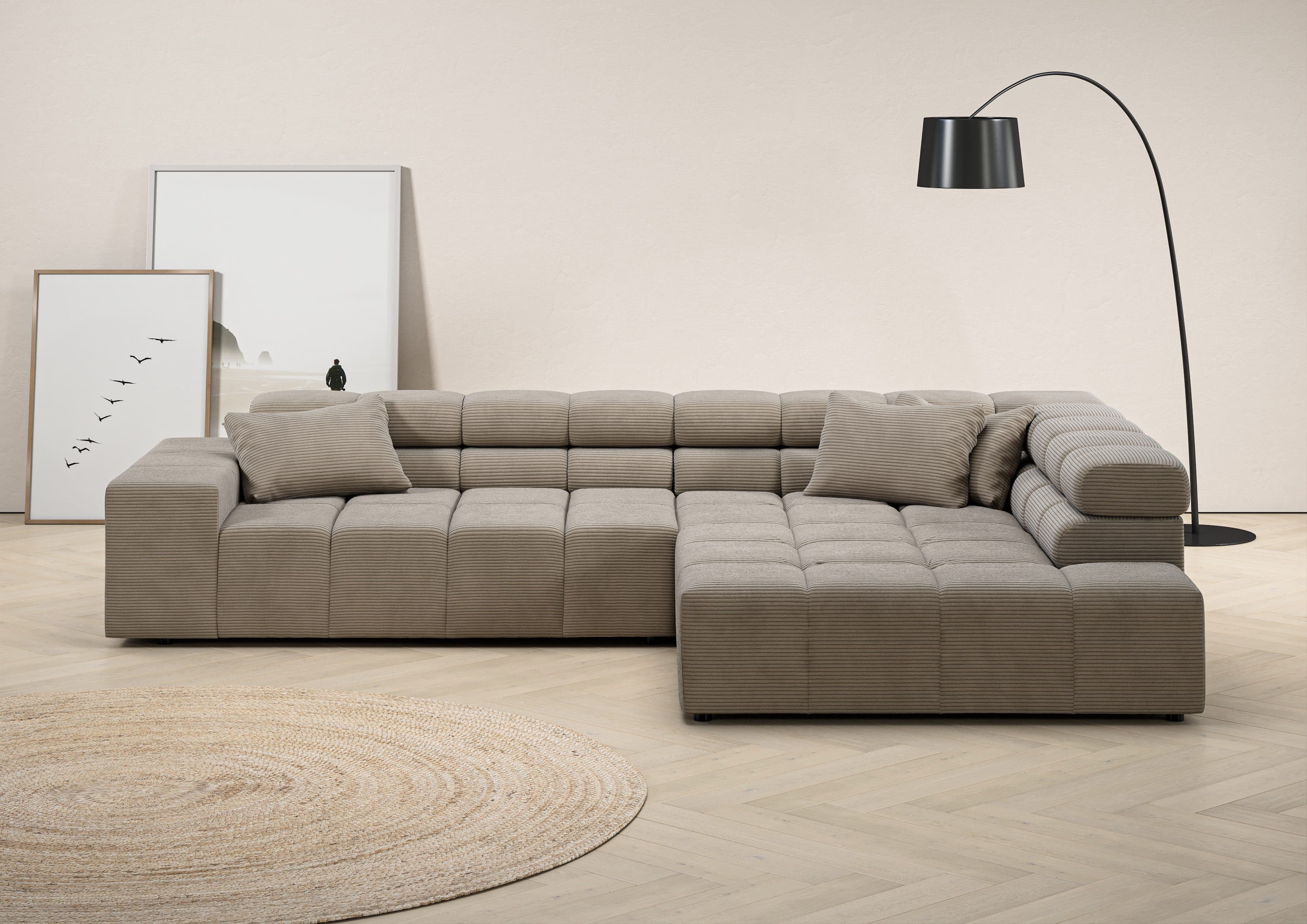 Home affaire Ecksofa Ancona | Braun