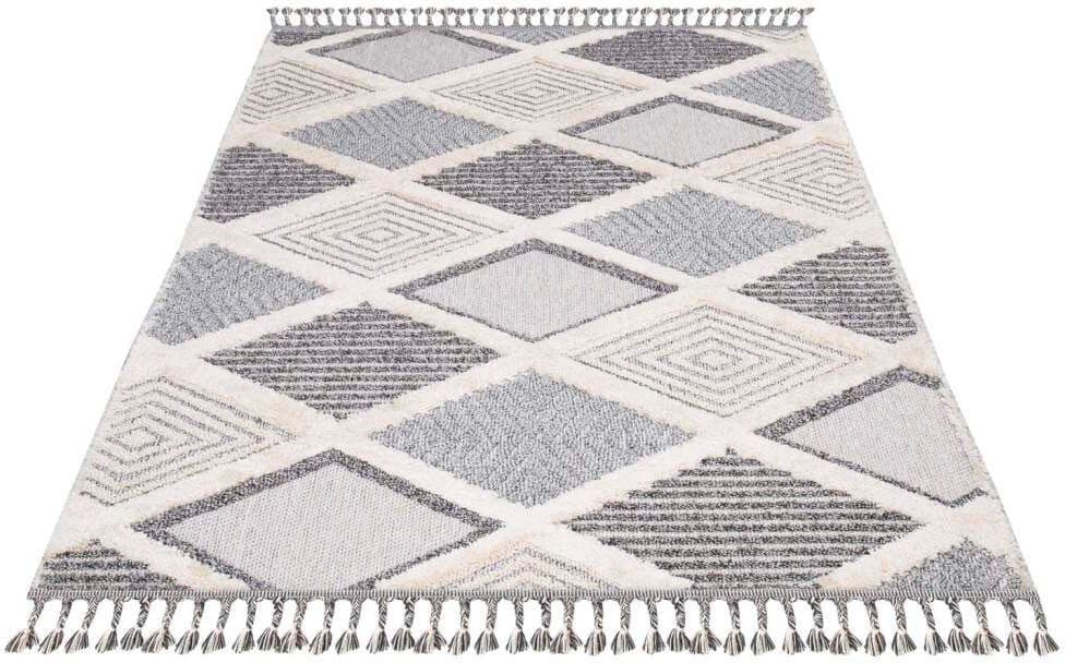 Carpet City Hochflor-Teppich Valencia 731 | Grau