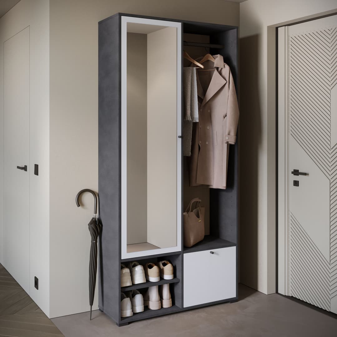 Home affaire Garderobenschrank DINO Kompaktgarderobe | Mehrfarbig