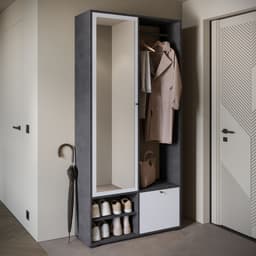 Home affaire Garderobenschrank DINO Kompaktgarderobe | Mehrfarbig