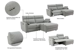 INOSIGN Ecksofa JENNA | Grau