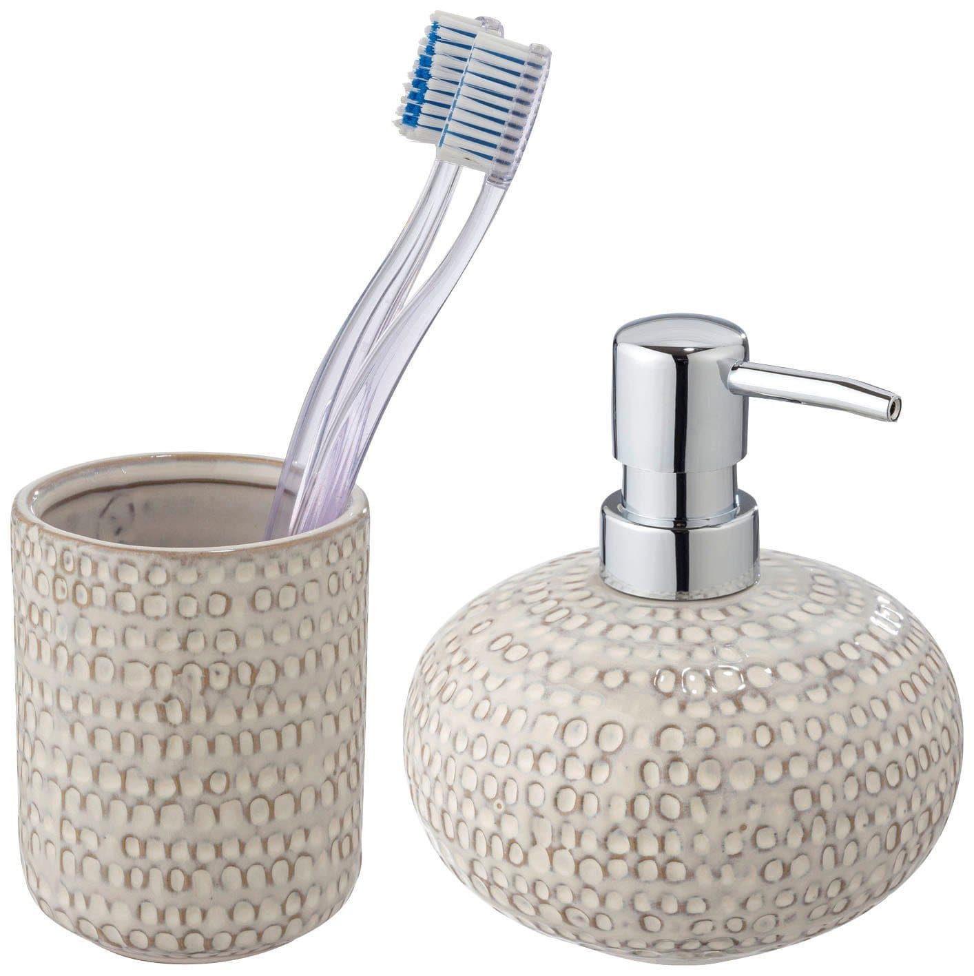 Wenko Badaccessoire-Set Davos | Beige