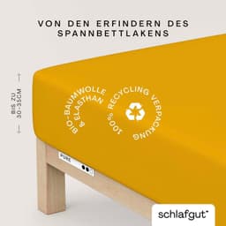 Schlafgut Spannbettlaken PURE | Gelb