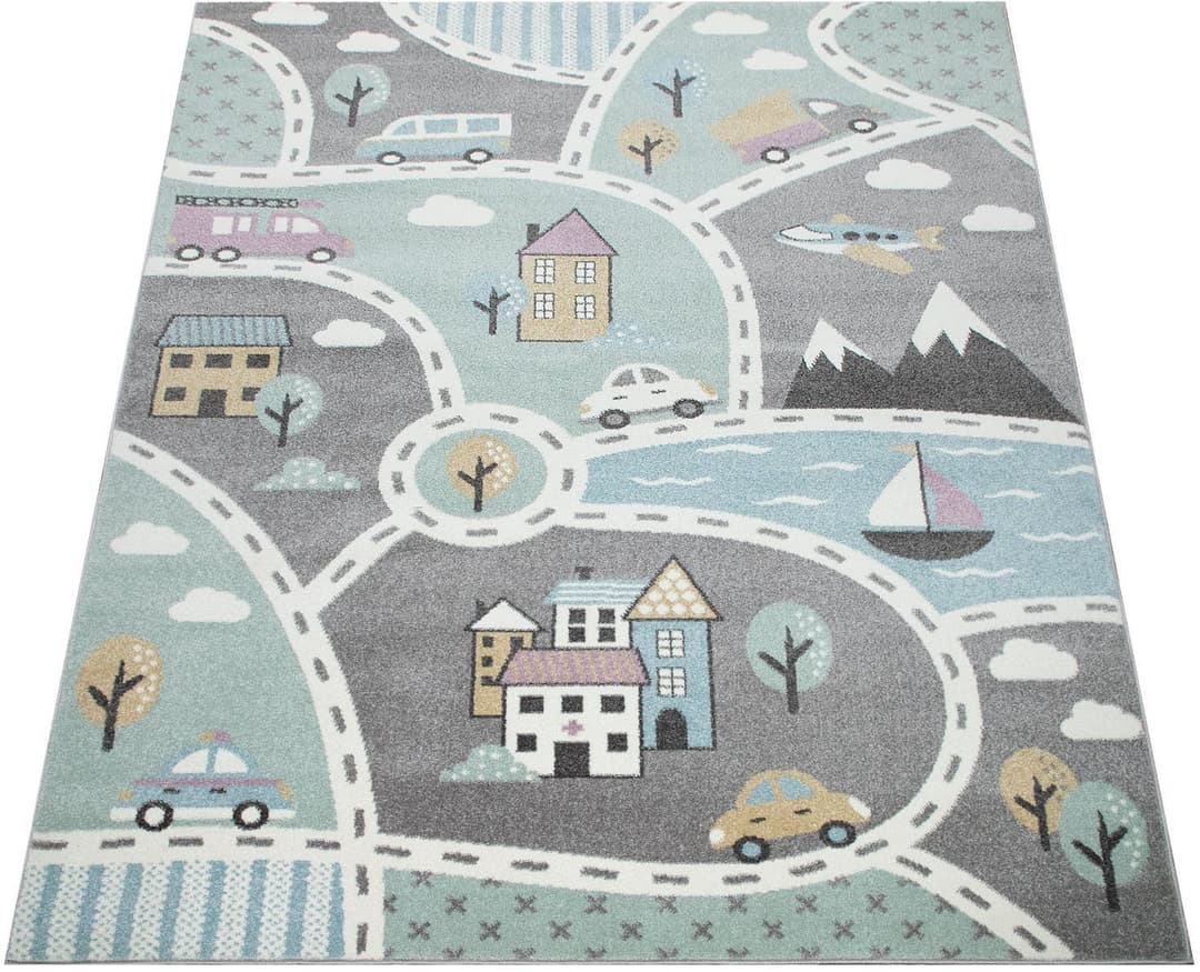 Paco Home Kinderteppich Capri 318 | Grün