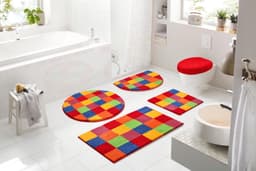 Grund Badematte Mosaik | Mehrfarbig