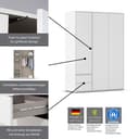 rauch Kleiderschrank Nabila | Weiß 3