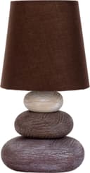 Näve LED Tischleuchte Stoney | Braun