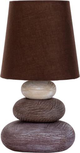Näve LED Tischleuchte Stoney | Braun