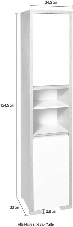 Schildmeyer Hochschrank Bello | Mehrfarbig