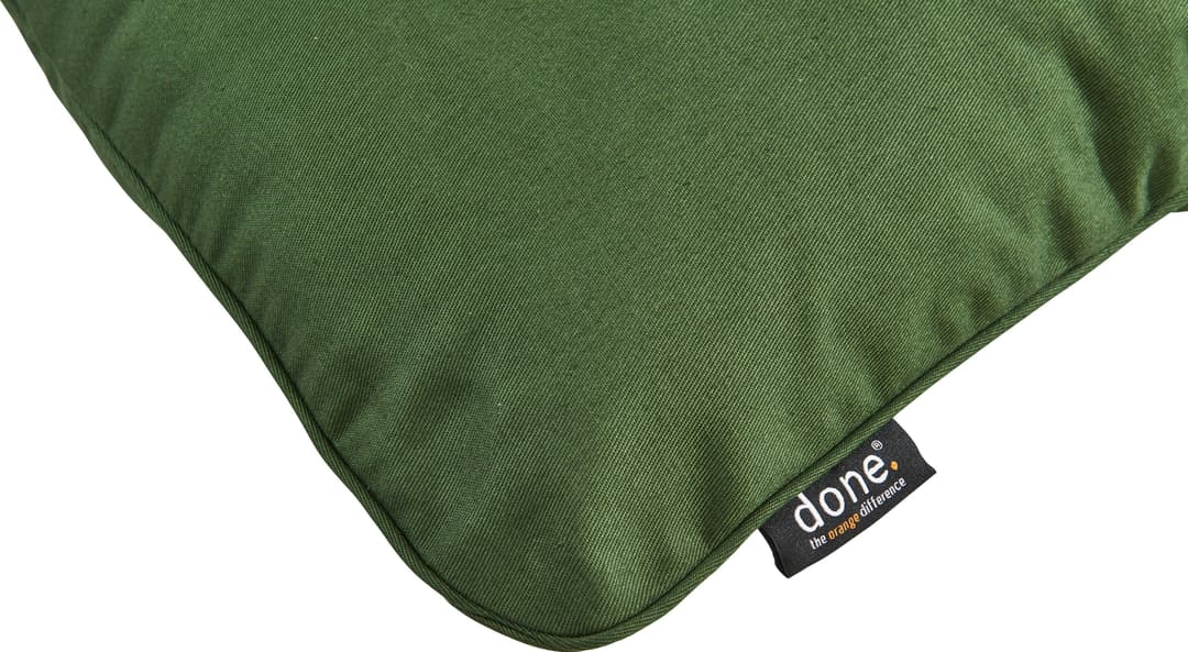 done.® Dekokissen Uni | Grün
