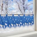 Delindo Lifestyle Scheibengardine Einhorn | Blau 2