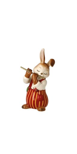 Goebel Osterhase lustiger Flötist | Mehrfarbig