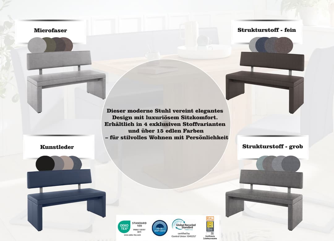 OTTO home Sitzbank Charissa | Schwarz