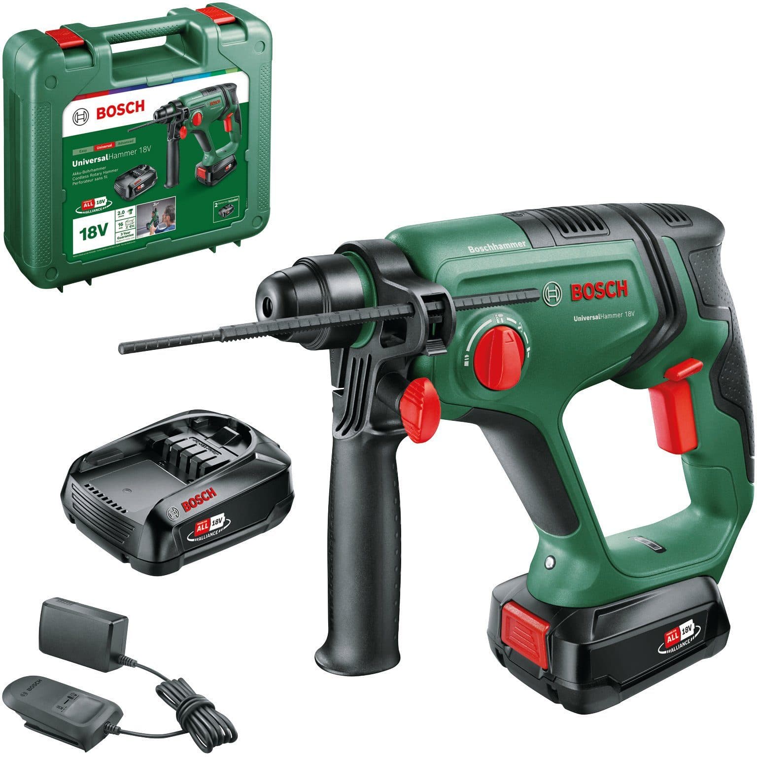 Bosch Home & Garden UniversalHammer Akku-Bohrhammer | Grün
