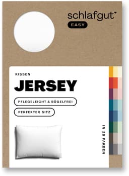 Schlafgut Kissenbezug EASY JERSEY | Weiß