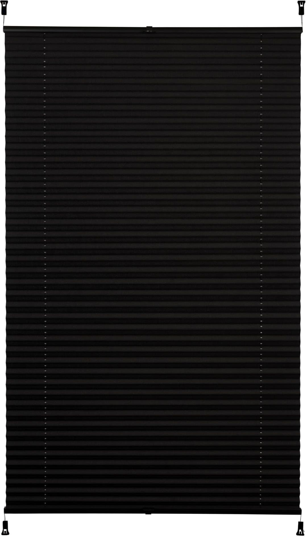 K-HOME Plissee Klemmfix Pisa | Schwarz