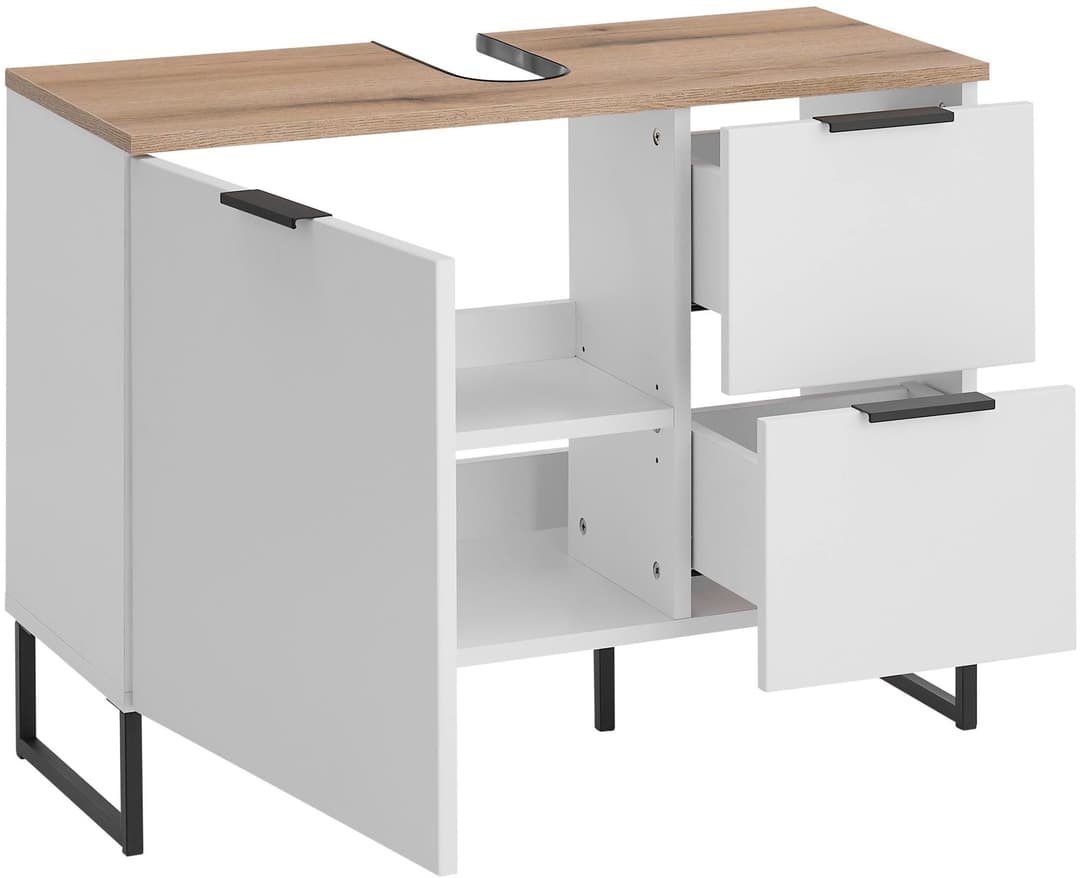 BASIC by Balculina Waschbeckenunterschrank Denver | Weiß