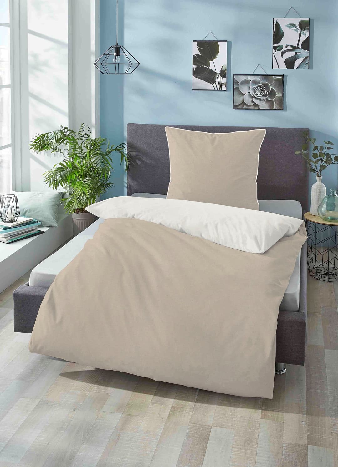 Biberna Wendebettwäsche Hermal | Beige