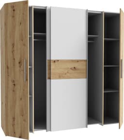 FORTE Kleiderschrank Kalixtus | Holztöne
