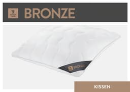 SPESSARTTRAUM Baumwollkissen Bronze | Weiß