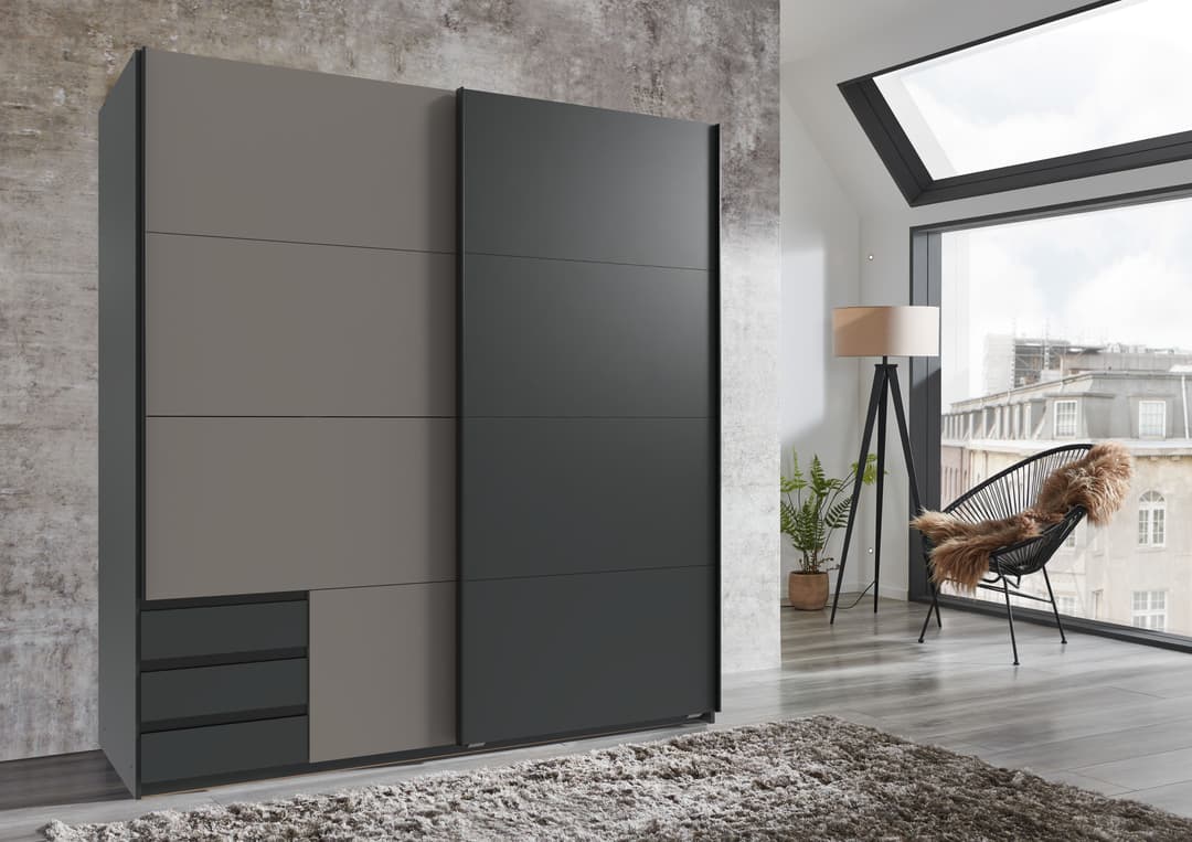 Wimex Schwebetürenschrank Emden | Grau