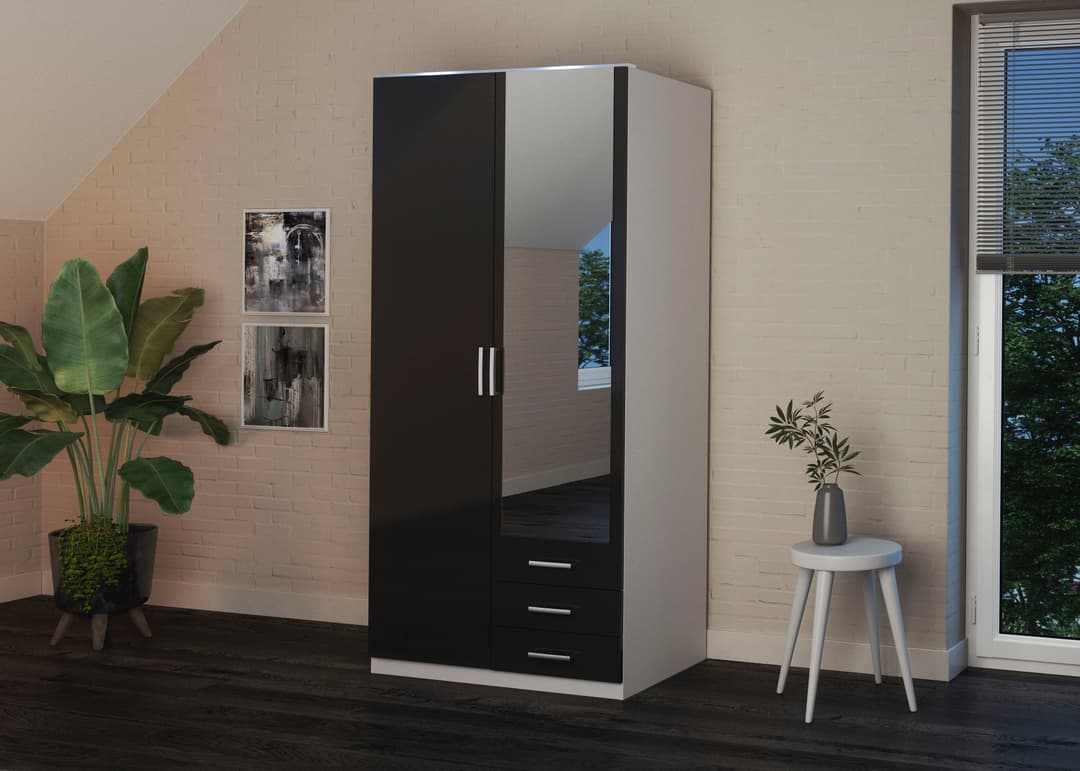 priess Kleiderschrank Amsterdam | Schwarz