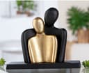 GILDE Dekofigur Skulptur Paar Couple | Schwarz