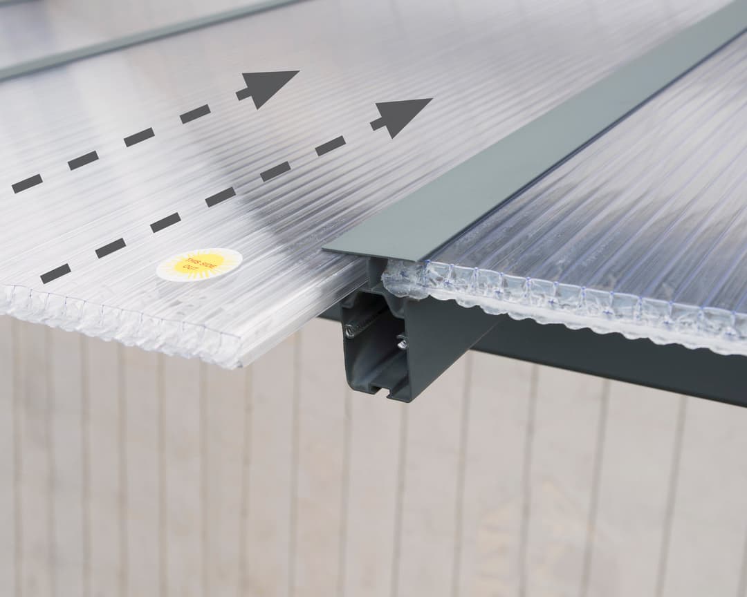 Palram - Canopia Terrassendach Olympia 3x5.4 | Grau