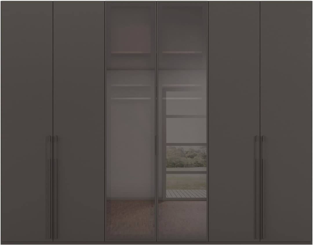 rauch Drehtürenschrank SKAT SHINE | Grau
