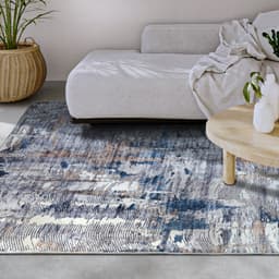 ELLE DECORATION Teppich Malard | Blau