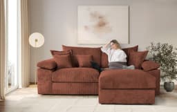 Home affaire Ecksofa Soft&Cosy XL L-Form | Terrakotta