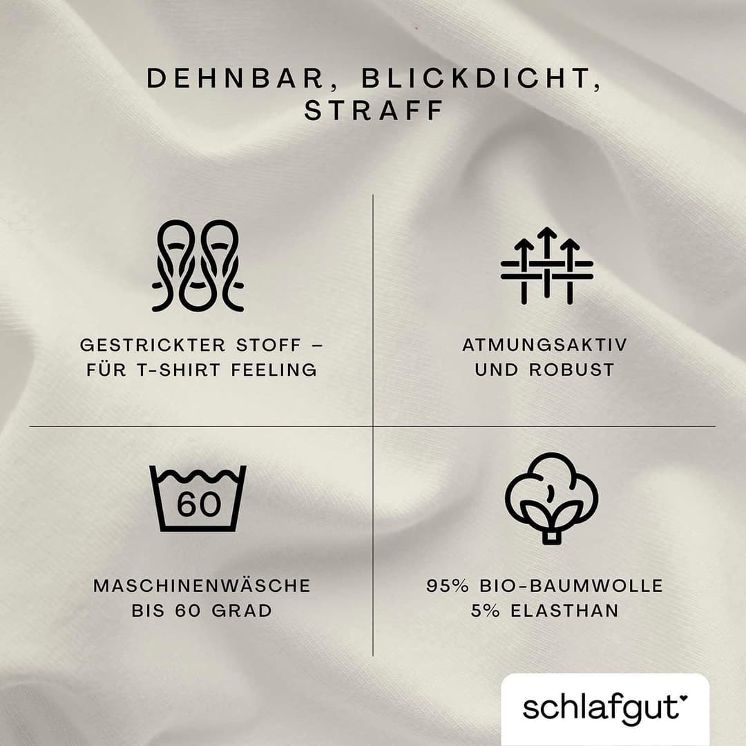 Schlafgut Spannbettlaken PURE | Gelb