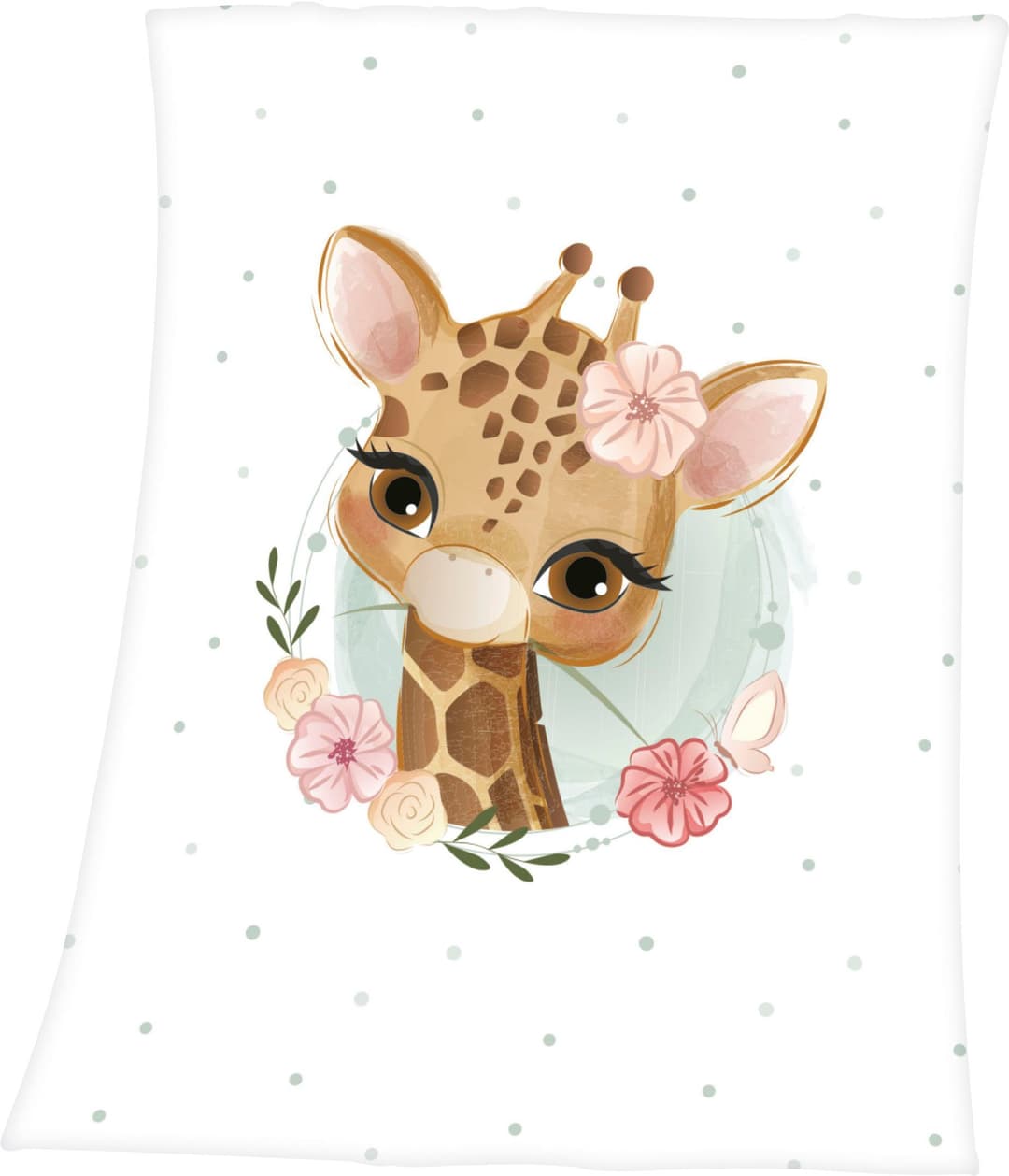 Babydecke Giraffe Baby Best | Weiß