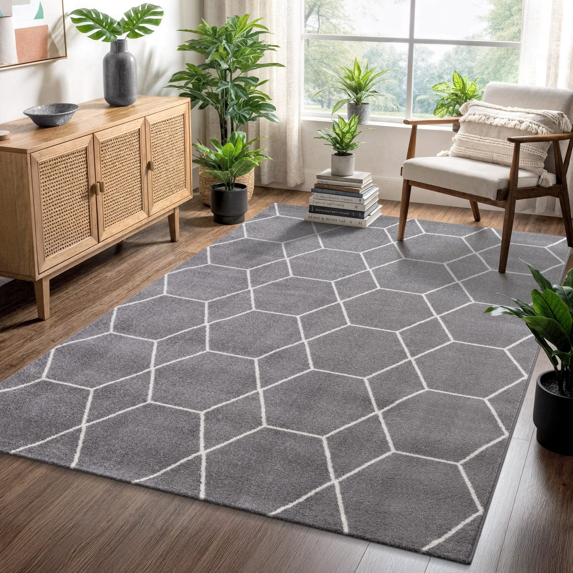 Sanat Teppich Trellis | Grau