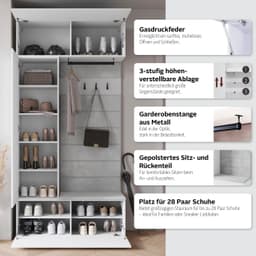 Home affaire Garderoben-Set TEJO | Grau