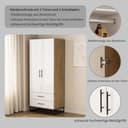 OTTO home Luca Kleiderschrank | Weiß 4