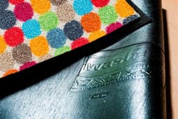 wash+dry by Kleen-Tex Fußmatte Mikado Dots | Mehrfarbig
