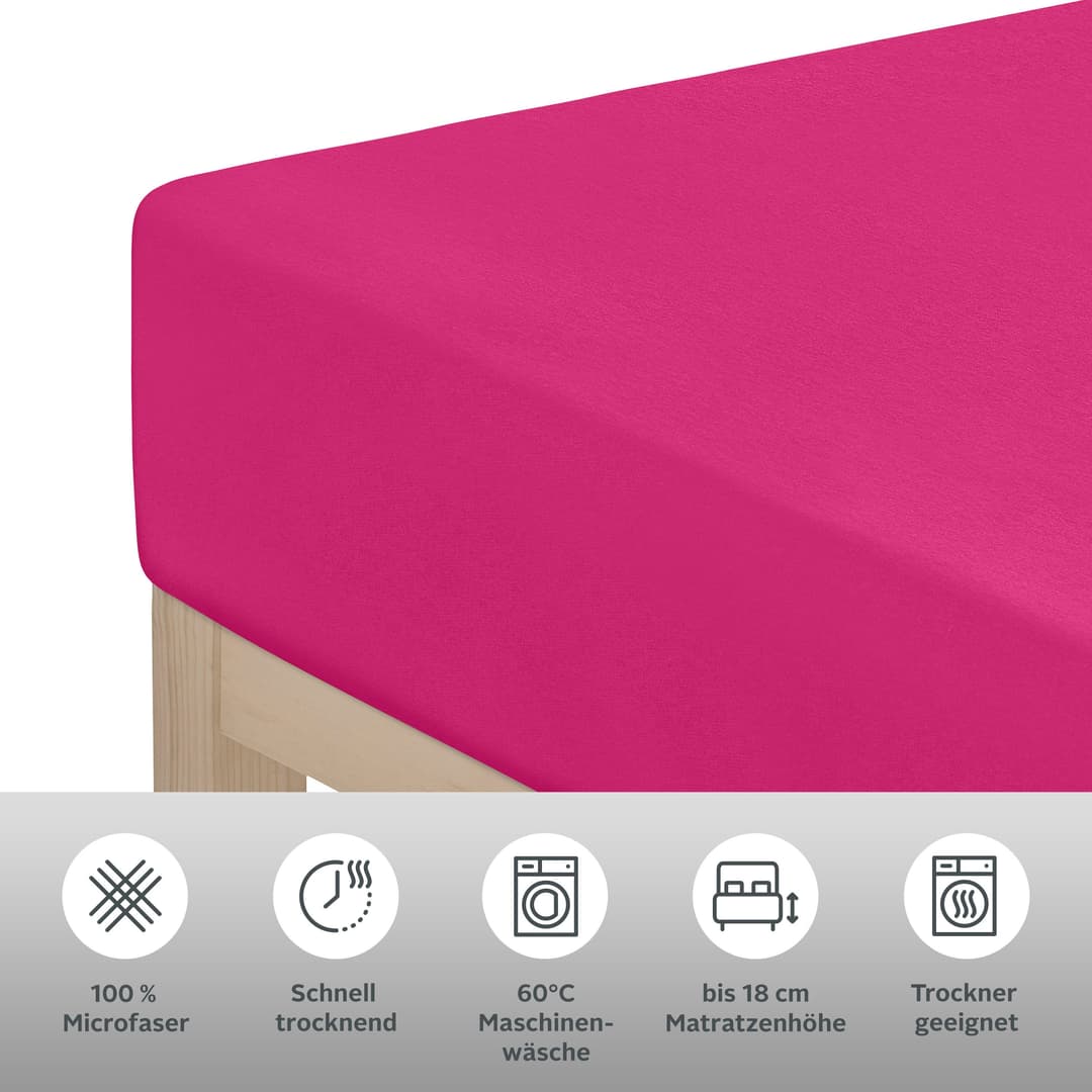 OTTO home Spannbettlaken PAPRIKA | Pink