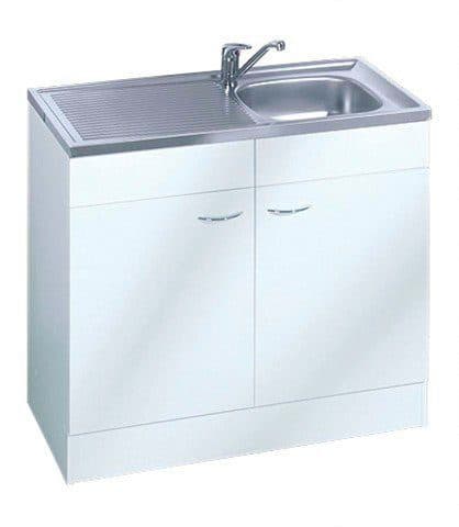 KOCHSTATION Spülenschrank KS-Elster Breite 80 cm | Weiß