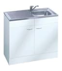 KOCHSTATION Spülenschrank KS-Elster Breite 80 cm | Weiß 2