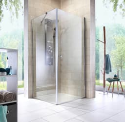 welltime Eckdusche Florenz 2.1 | Silber