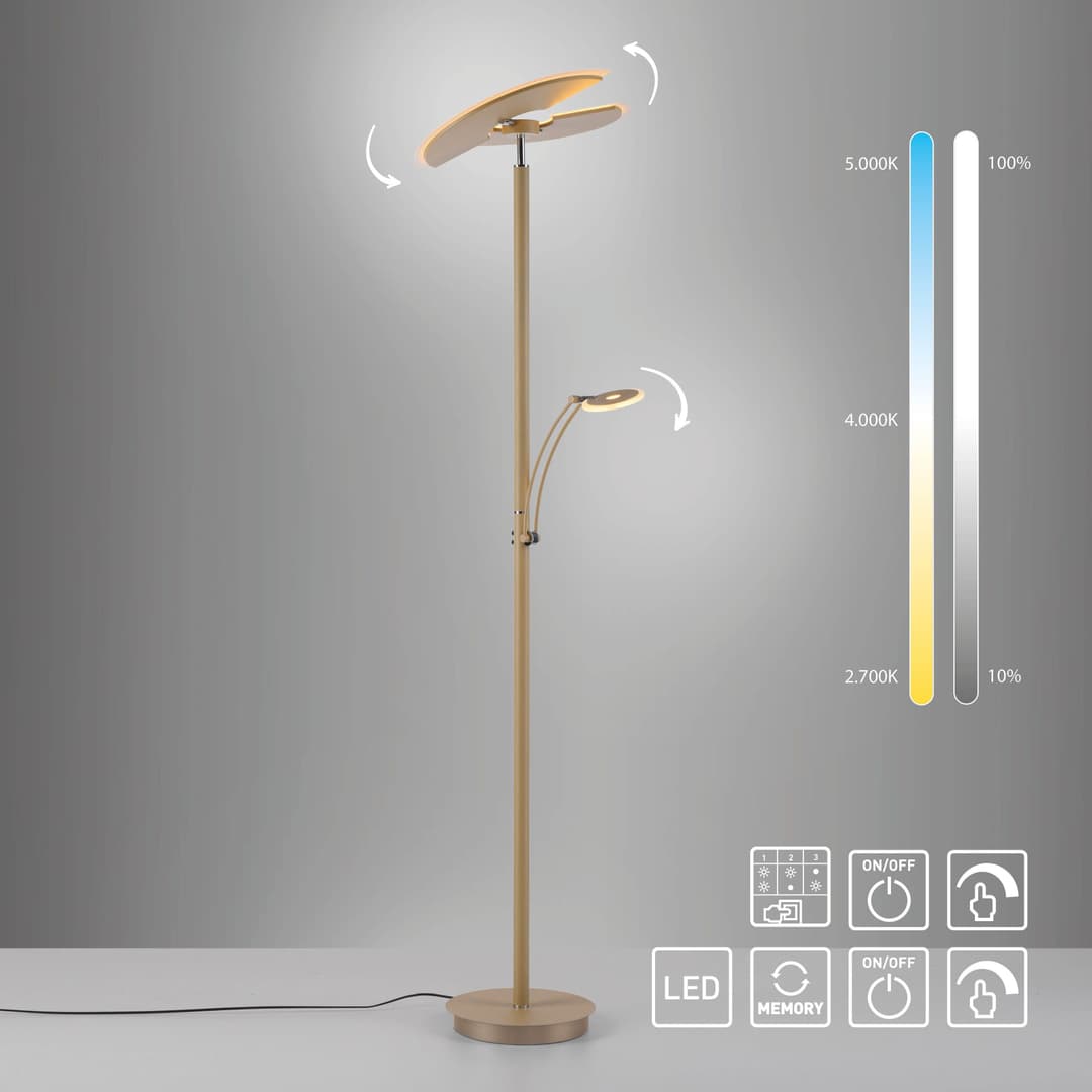 Paul Neuhaus LED Deckenfluter ARTUR | Beige