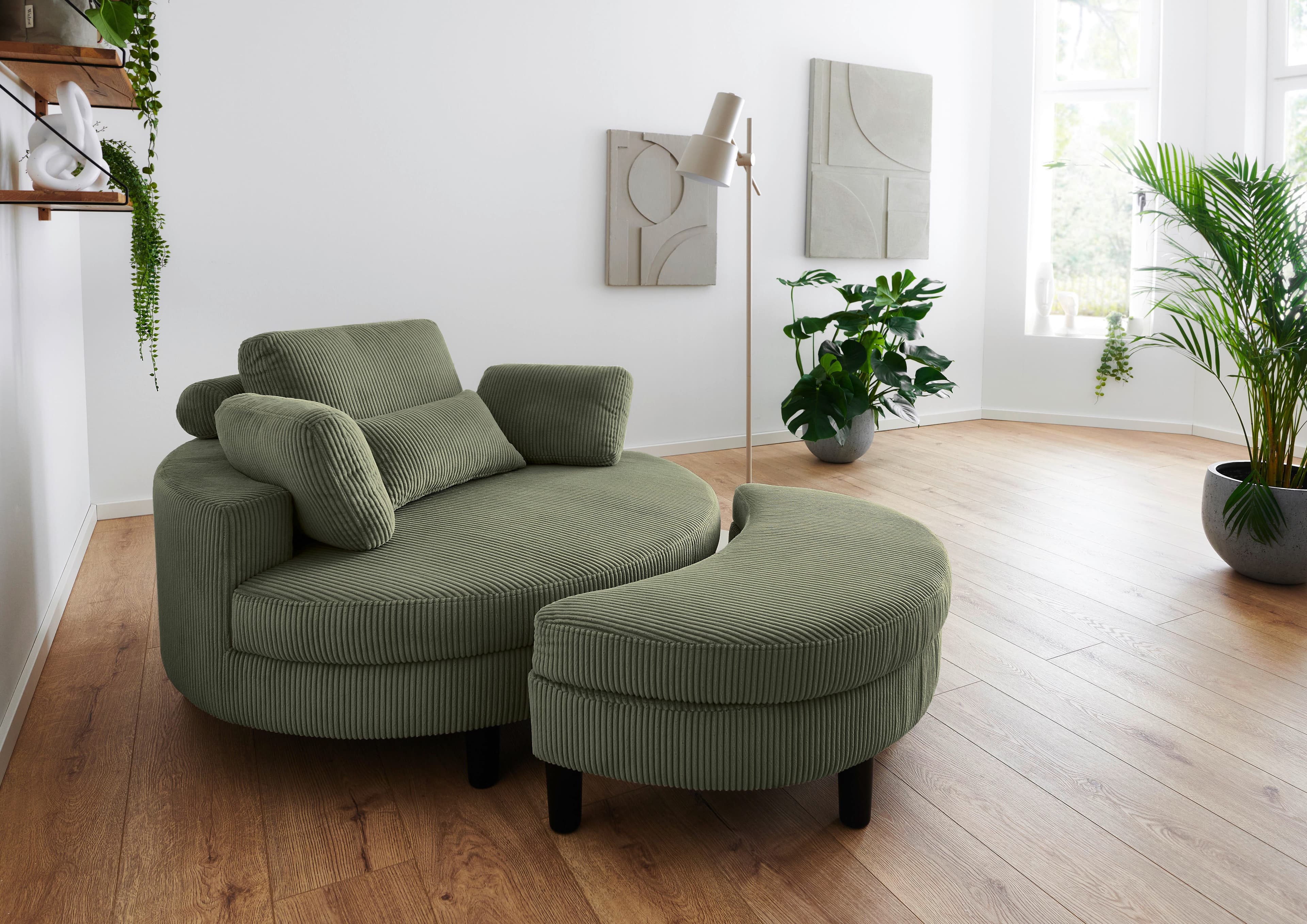 ATLANTIC home collection Loveseat Ravi | Grün