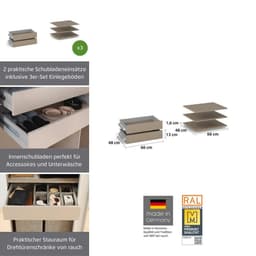 rauch Schubladeneinsatz Zubehör für Schwebetürenschränke | Beige