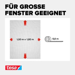 tesa Insektenschutz-Fensterrahmen Insect Stop Standard | Schwarz