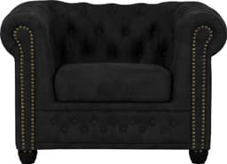 Home affaire Chesterfield-Sessel Rysum | Schwarz