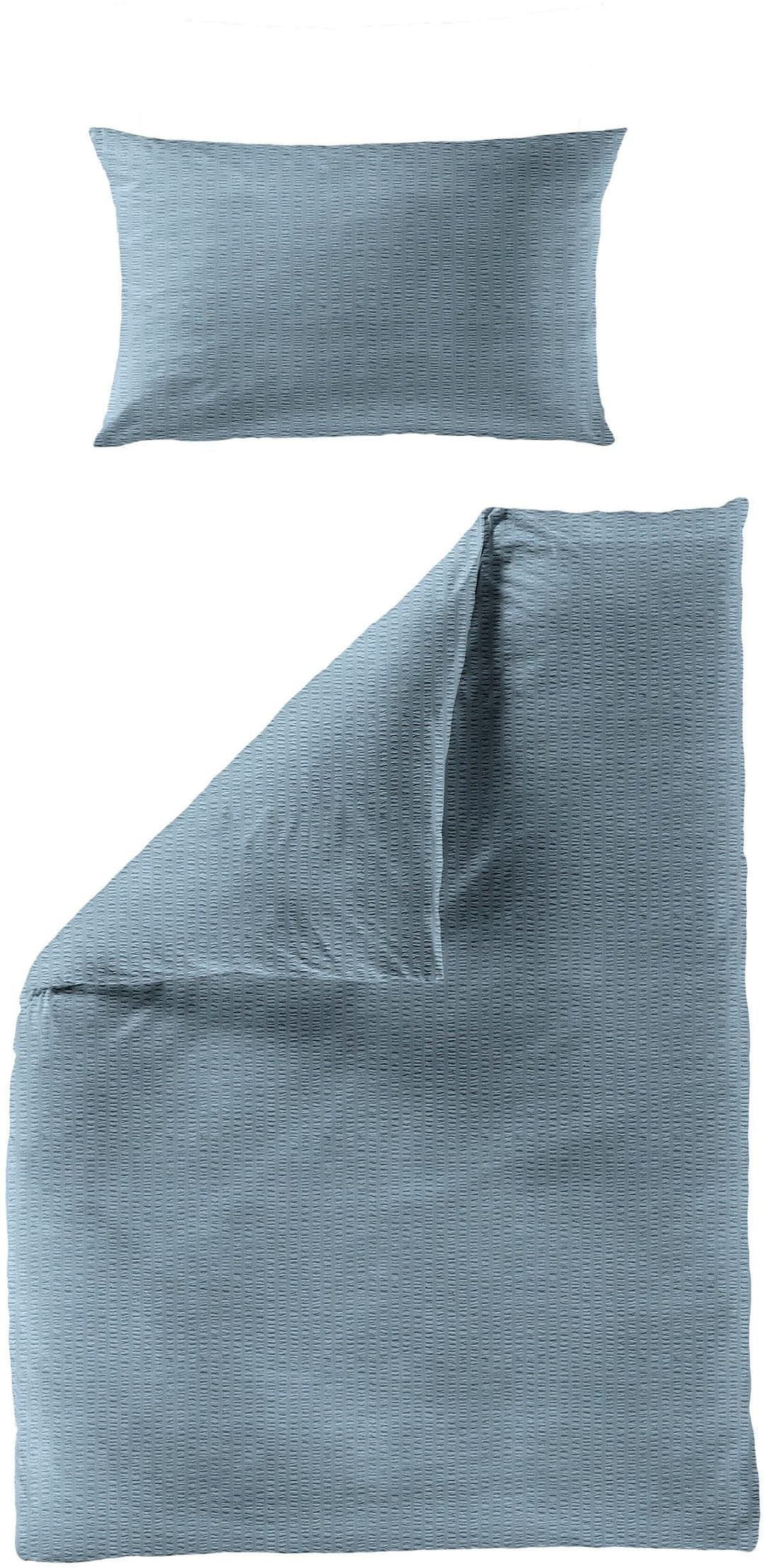 BIERBAUM Bettwäsche Chic Uni | Blau