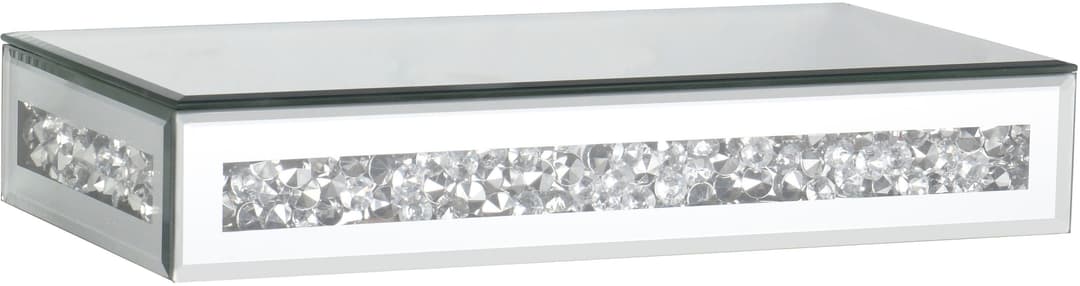MIRRORS AND MORE Wandregal Glitty | Silber
