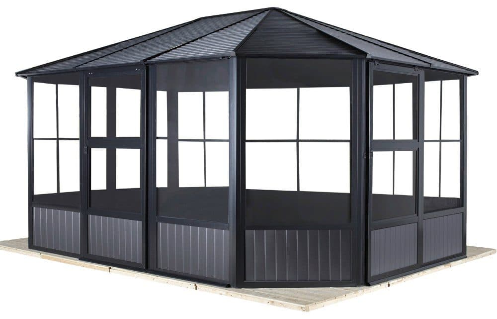 Sojag Pavillon Charleston 12x12 | Schwarz